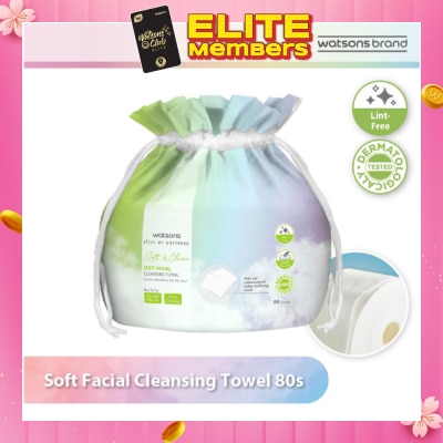 WATSONS [CNY] X-Flower Soft Facial Cleansing Towel (Lint Free, Soft And Durable, Dermatologically Tested) 80s