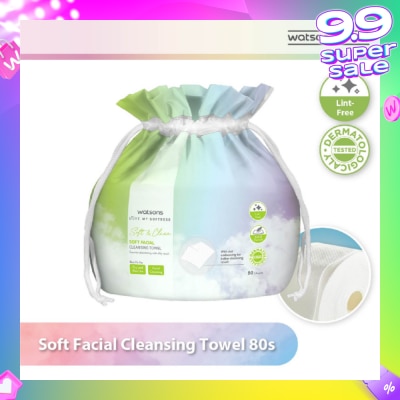 WATSONS X-Flower Soft Facial Cleansing Towel (Lint Free, Soft And Durable, Dermatologically Tested) 80s