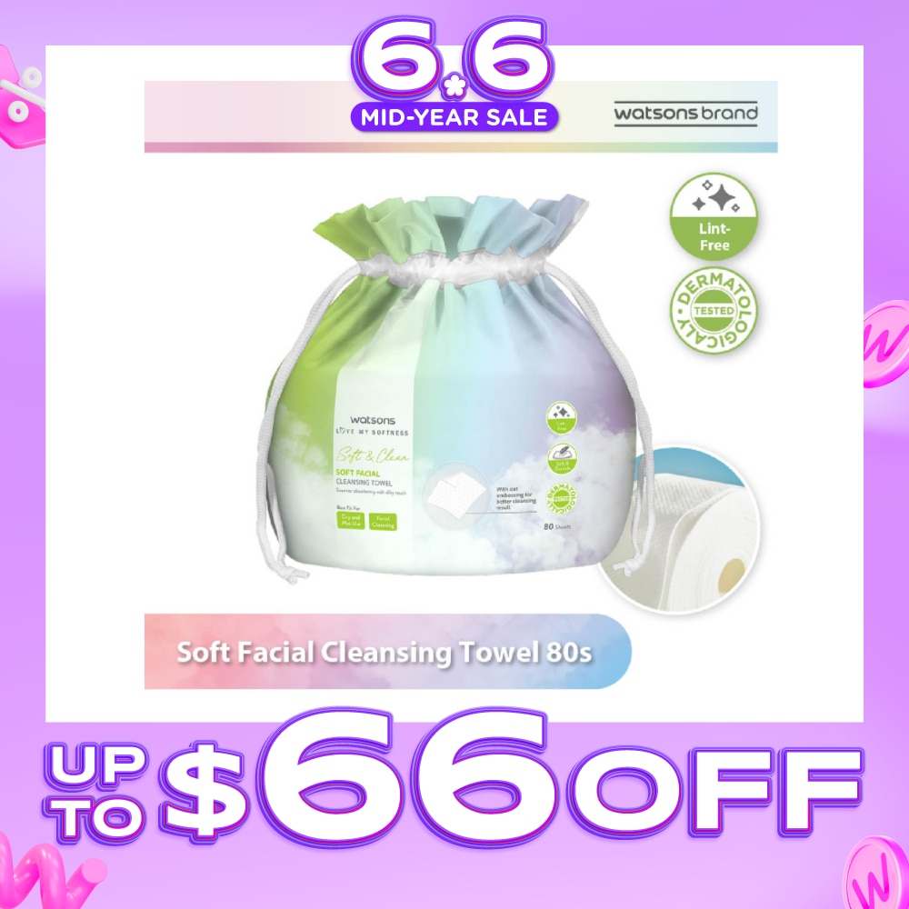X-Flower Soft Facial Cleansing Towel (Lint Free, Soft And Durable, Dermatologically Tested) 80s