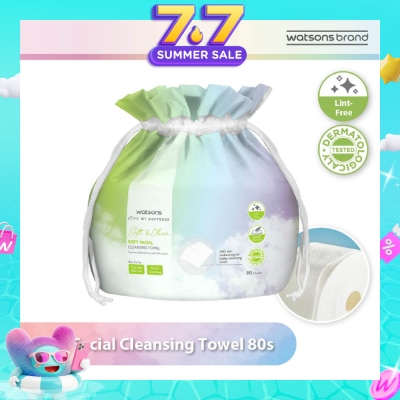 WATSONS - X-Flower Soft Facial Cleansing Towel (Lint Free, Soft And Durable, Dermatologically Tested) 80s