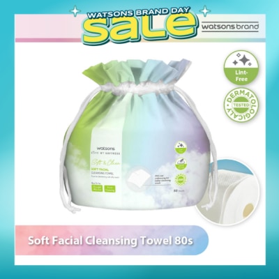 WATSONS - X-Flower Soft Facial Cleansing Towel (Lint Free, Soft And Durable, Dermatologically Tested) 80s