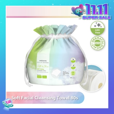 WATSONS X-Flower Soft Facial Cleansing Towel (Lint Free, Soft And Durable, Dermatologically Tested) 80s