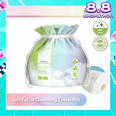WATSONS X-Flower Soft Facial Cleansing Towel (Lint Free, Soft And Durable, Dermatologically Tested) 80s