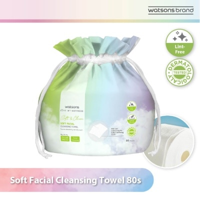 WATSONS X-Flower Soft Facial Cleansing Towel (Lint Free, Soft And Durable, Dermatologically Tested) 80s