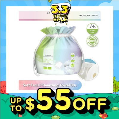 WATSONS [CNY] X-Flower Soft Facial Cleansing Towel (Lint Free, Soft And Durable, Dermatologically Tested) 80s