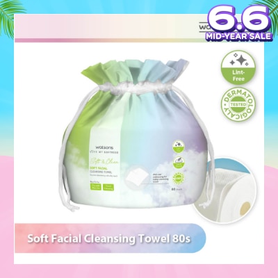 WATSONS X-Flower Soft Facial Cleansing Towel (Lint Free, Soft And Durable, Dermatologically Tested) 80s