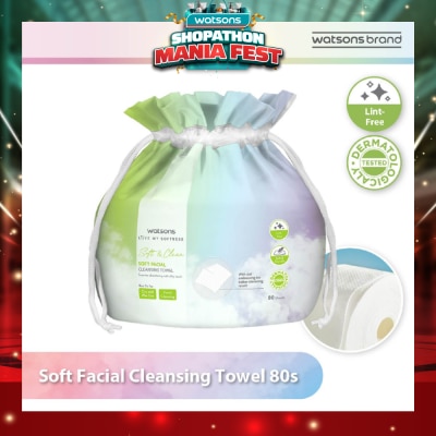 WATSONS - X-Flower Soft Facial Cleansing Towel (Lint Free, Soft And Durable, Dermatologically Tested) 80s