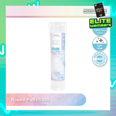 WATSONS Round Puffs (100% Pure Cotton) 100s