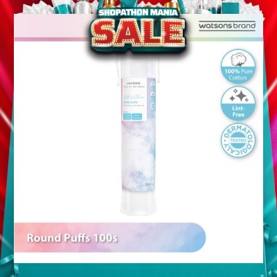 WATSONS - Round Puffs (100% Pure Cotton) 100s