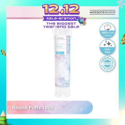 WATSONS Round Puffs (100% Pure Cotton) 100s