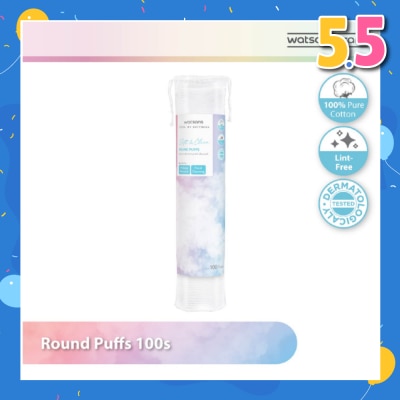 WATSONS Round Puffs (100% Pure Cotton) 100s