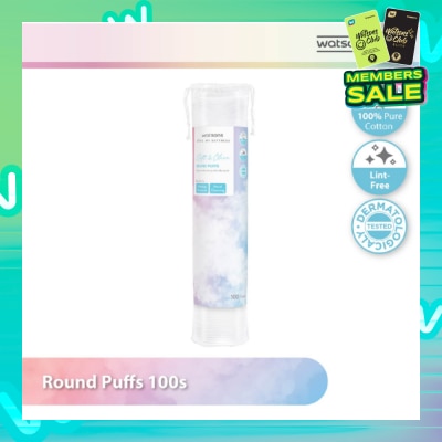 WATSONS Round Puffs (100% Pure Cotton) 100s
