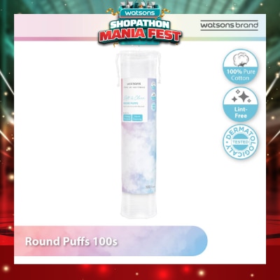 WATSONS - Round Puffs (100% Pure Cotton) 100s