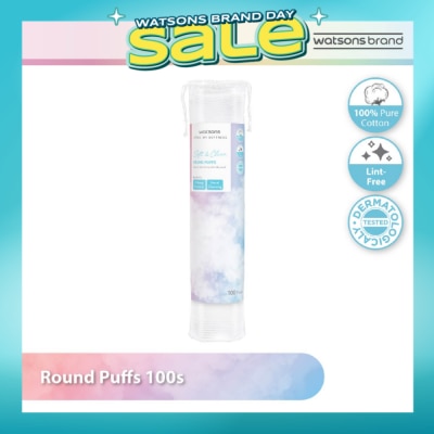 WATSONS - Round Puffs (100% Pure Cotton) 100s