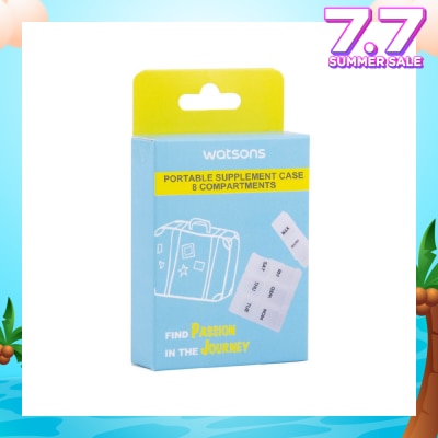 WATSONS Portable Supplement Case 8 Compartments 1s