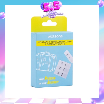 WATSONS - Portable Supplement Case 8 Compartments 1s