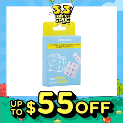 WATSONS Portable Supplement Case 8 Compartments 1s