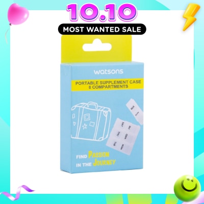 WATSONS Portable Supplement Case 8 Compartments 1s image