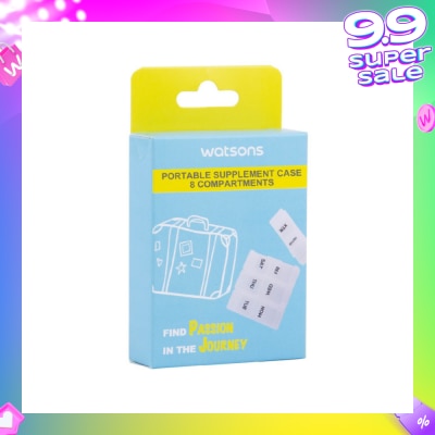 WATSONS Portable Supplement Case 8 Compartments 1s