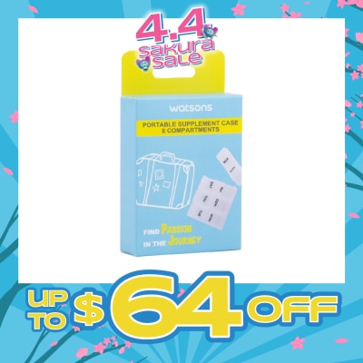 WATSONS - Portable Supplement Case 8 Compartments 1s