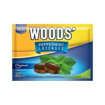 WOODS Peppermint Lozenges Original 6s