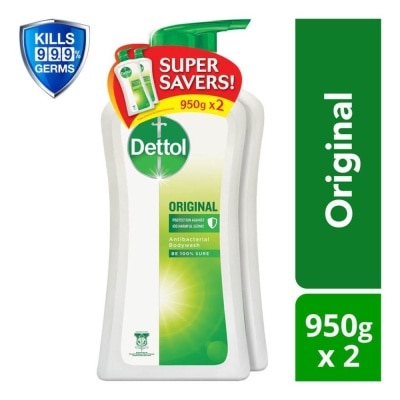 DETTOL Anti-Bacterial Body Wash Original Packset 950ml x 2s