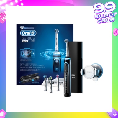 ORAL-B Genius 9000 Black Electric Toothbrush Powered by Braun 1s