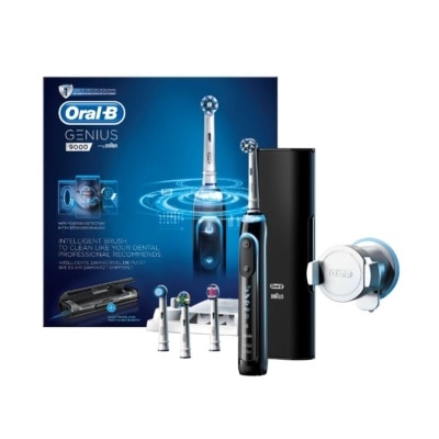 ORAL-B Genius 9000 Black Electric Toothbrush Powered by Braun 1s