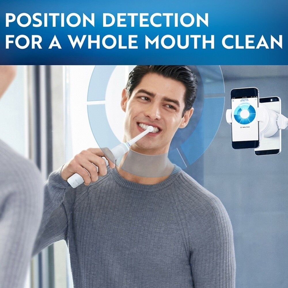 Genius 9000 White Electric Toothbrush Powered by Braun