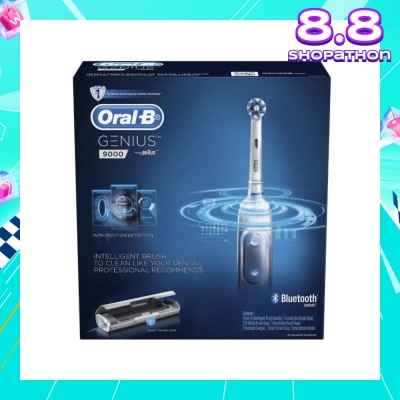 ORAL-B Genius 9000 White Electric Toothbrush Powered by Braun