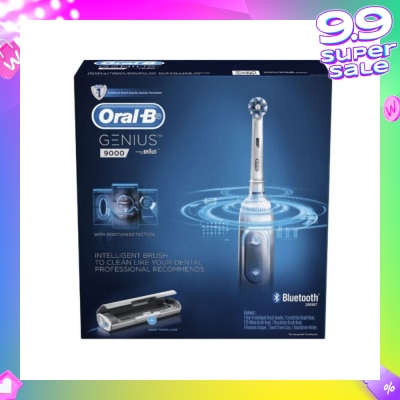 ORAL-B Genius 9000 White Electric Toothbrush Powered by Braun