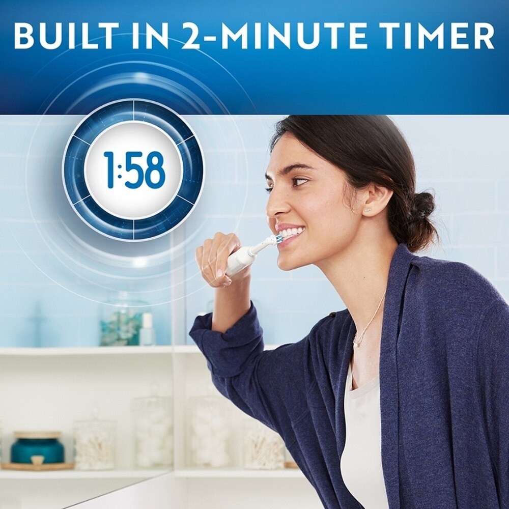 Genius 9000 White Electric Toothbrush Powered by Braun