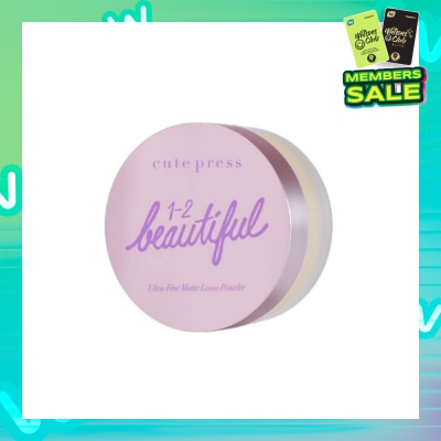 CUTE PRESS 1-2 Beautiful Ultra Fine Matte Loose Powder 15g