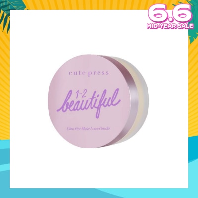 CUTE PRESS 1-2 Beautiful Ultra Fine Matte Loose Powder 15g