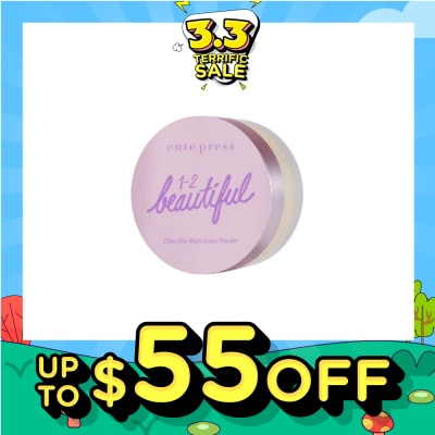 CUTE PRESS 1-2 Beautiful Ultra Fine Matte Loose Powder 15g