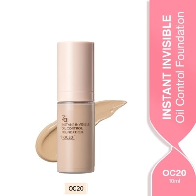 ZA Invisible Oil Control Liquid Foundation (OC20), True Concealing No Darkening 10ml