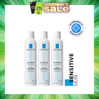 LA ROCHE-POSAY - Thermal Spring Water Packset (Hydrating Face Mist safe for newborns, children, pregnant women) 300ml x 3s