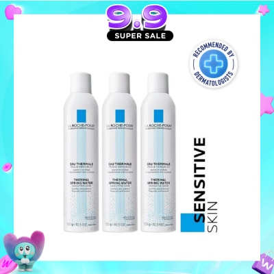 LA ROCHE-POSAY - Thermal Spring Water Packset (Hydrating Face Mist safe for newborns, children, pregnant women) 300ml x 3s image