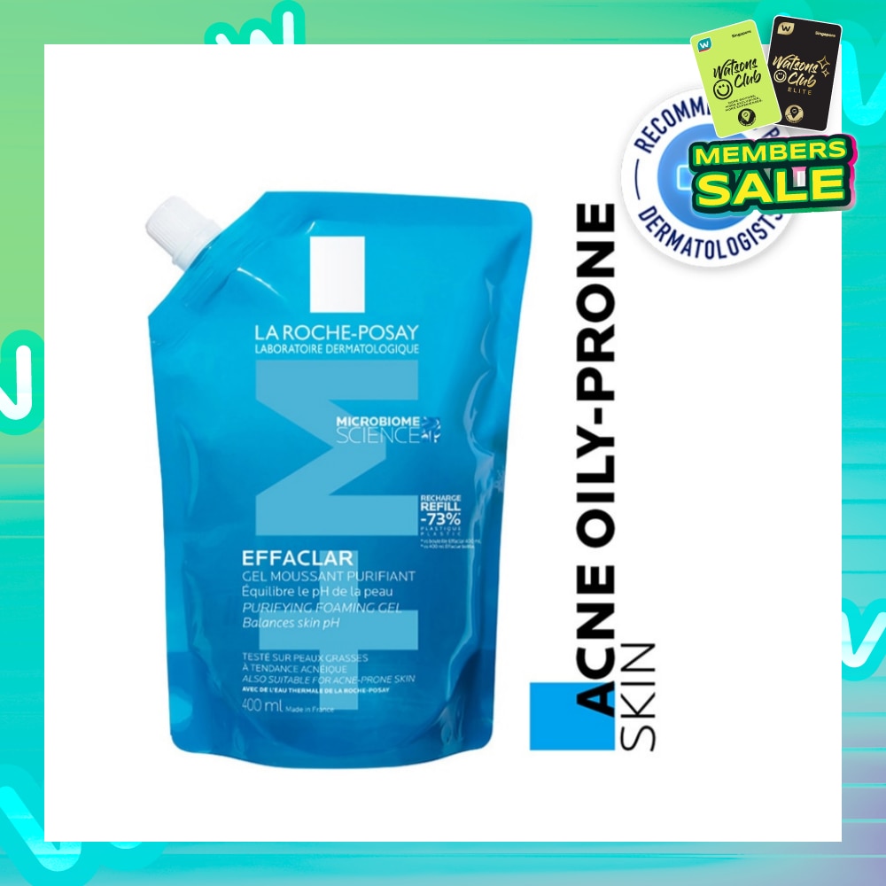 Effaclar Foaming Gel Refill (For Oily, Blemish Prone Skin) 400ml