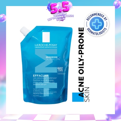 LA ROCHE-POSAY - Effaclar Foaming Gel Refill (For Oily, Blemish Prone Skin) 400ml