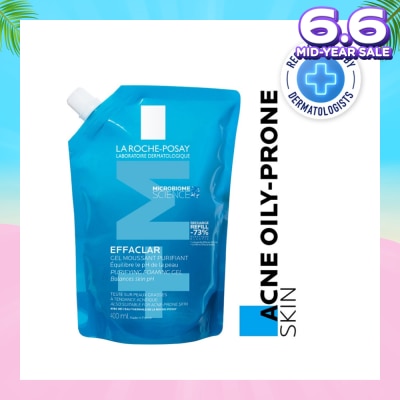 LA ROCHE-POSAY Effaclar Foaming Gel Refill (For Oily, Blemish Prone Skin) 400ml