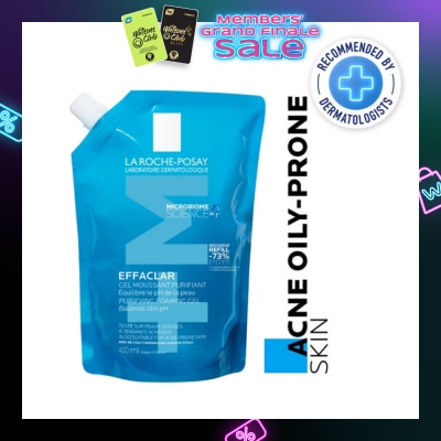 LA ROCHE-POSAY Effaclar Foaming Gel Refill (For Oily, Blemish Prone Skin) 400ml