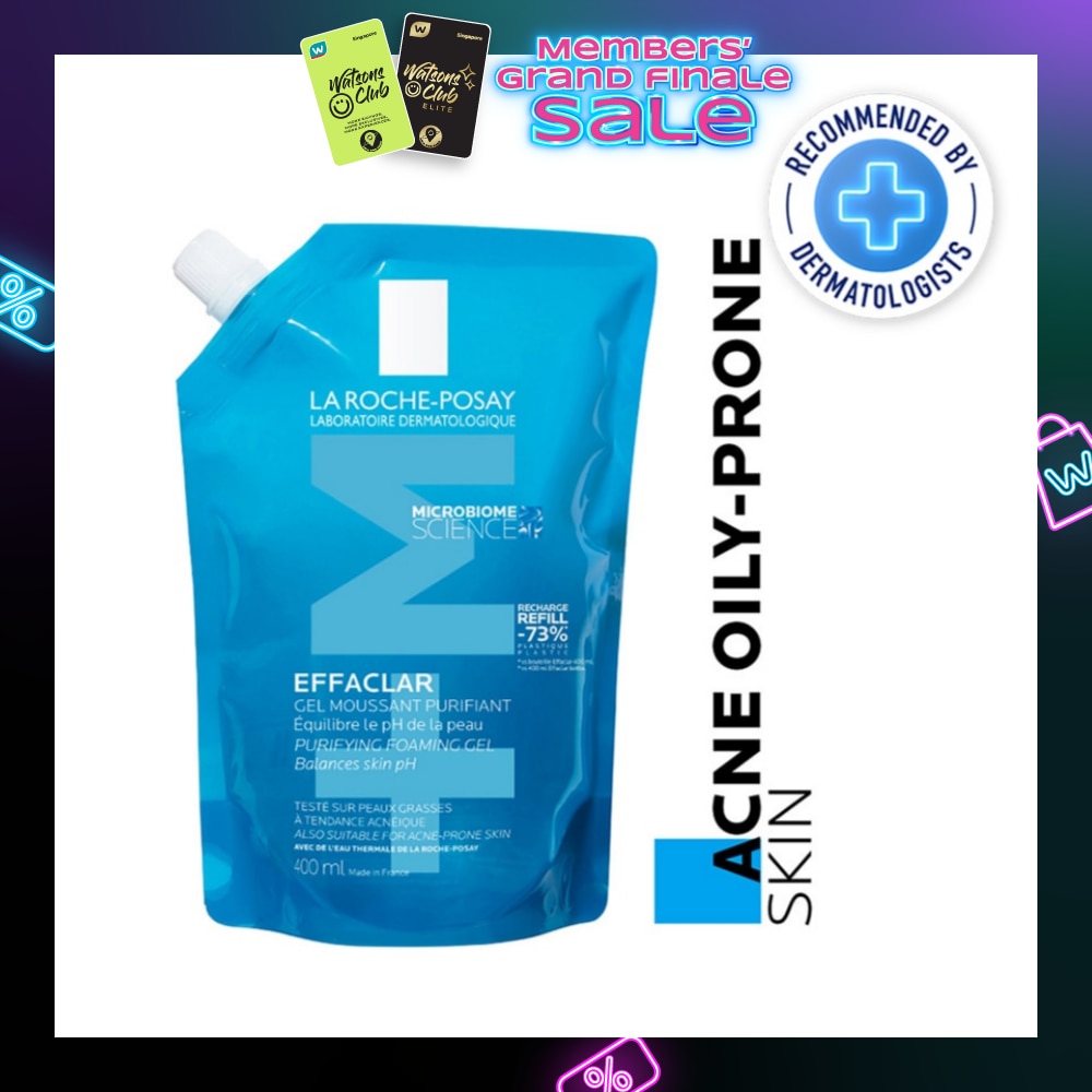 Effaclar Foaming Gel Refill (For Oily, Blemish Prone Skin) 400ml