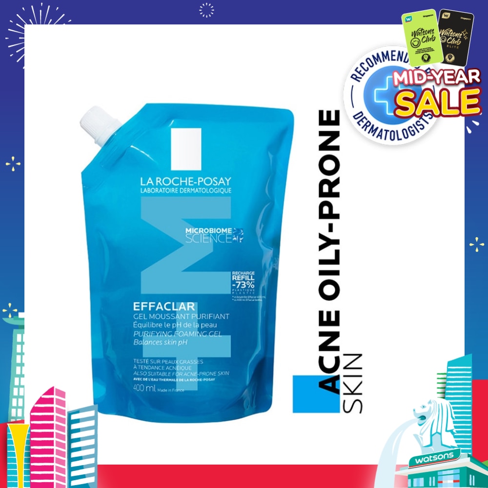 Effaclar Foaming Gel Refill (For Oily, Blemish Prone Skin) 400ml