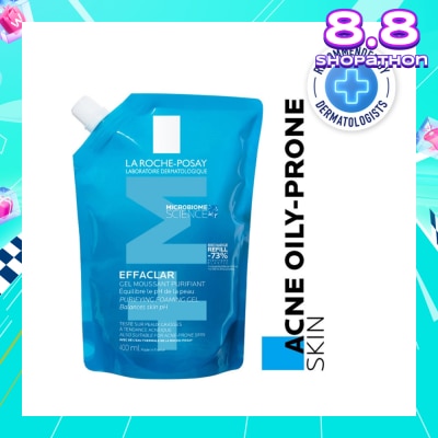 LA ROCHE-POSAY Effaclar Foaming Gel Refill (For Oily, Blemish Prone Skin) 400ml