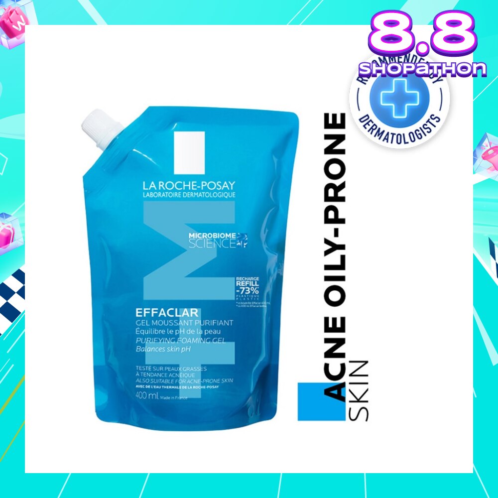 Effaclar Foaming Gel Refill (For Oily, Blemish Prone Skin) 400ml
