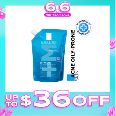 LA ROCHE-POSAY - Effaclar Foaming Gel Refill (For Oily, Blemish Prone Skin) 400ml