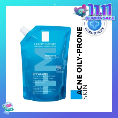 LA ROCHE-POSAY Effaclar Foaming Gel Refill (For Oily, Blemish Prone Skin) 400ml