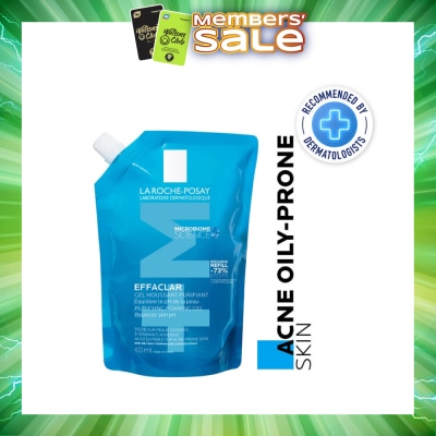 LA ROCHE-POSAY - Effaclar Foaming Gel Refill (For Oily, Blemish Prone Skin) 400ml
