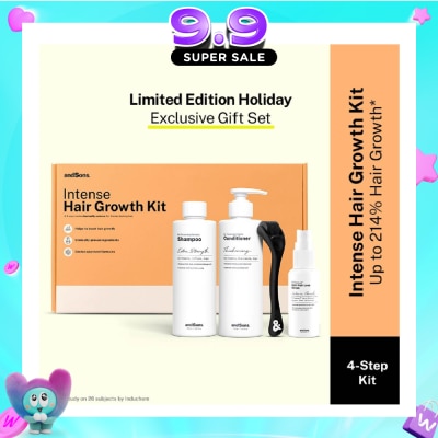 ANDSONS - Intense Hair Growth Kit (Includes Hair Growth Serum, Shampoo, Conditioner And Dermaroller) 1s image